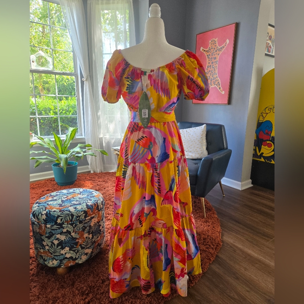 Farm Rio Neon Macaws Maxi Dress - Picture 3 of 5
